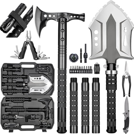 28 in 1 Survival Multi-Tool Shovel Kit