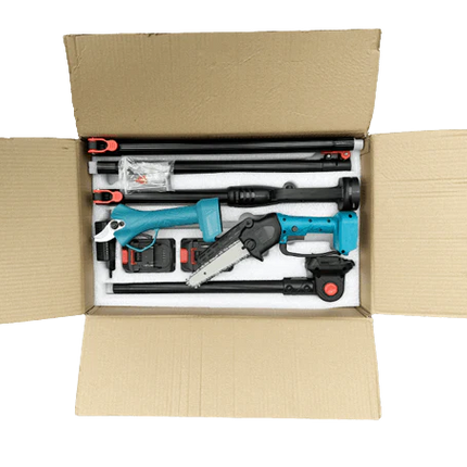 2 in 1 Cordless 8 inch Chainsaw with Pole Saw