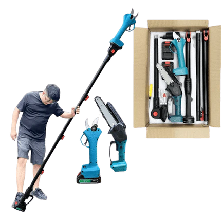 2 in 1 Cordless 8 inch Chainsaw with Pole Saw