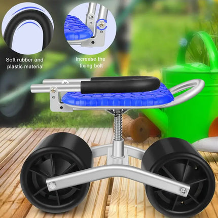 360 Degree Rotating Gardening Seat with Adjustable Height