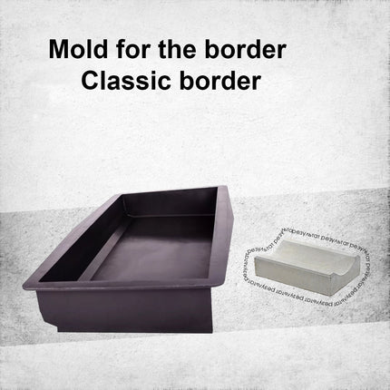 Mold for the border Classic border (19.6х8.3х2.7 in) DIY 50х21х7 cm