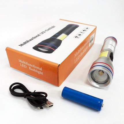 Фонарь PLD-231 WHITE LASER LED AZ-583 PM10-TG+COB(white+red), 1х26650 KordMart (TL271195ws96495)