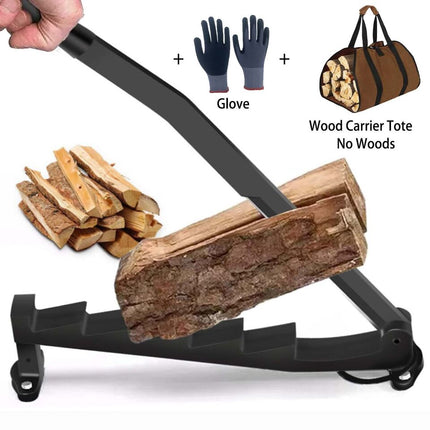 Wall Mounted Firewood Kindling Splitter