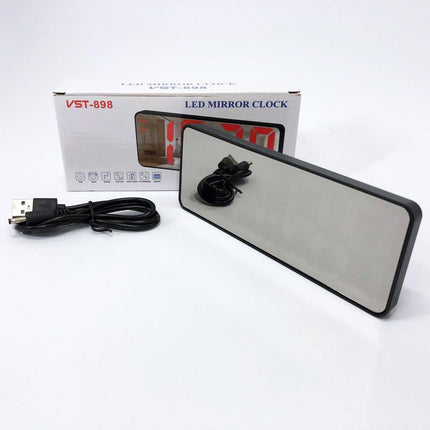 Electronic desktop LED clock from USB VST-898-5 with TV-456 alarm clock and KordMart thermometer (TL271195ws55773-2)
