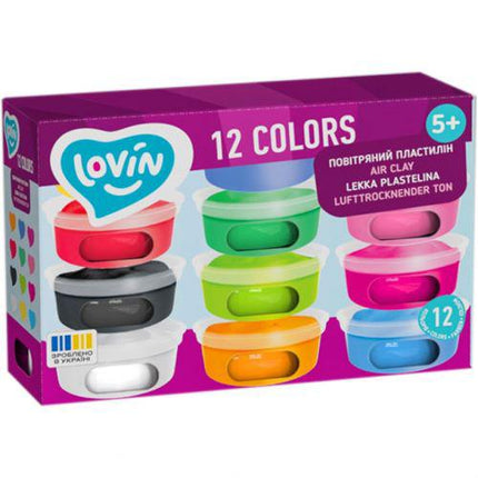 FunToysi: 12 colors tm lovin light plasticine set in cups (ts271195241732)