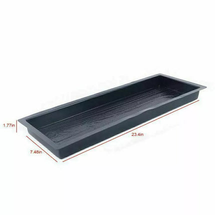 2pcs Wood Grain Path Maker Paving Cement Mould Concrete Garden Mold Path Patio (59.5x19x4.5cm / 23.42x7.48x1.77 in)