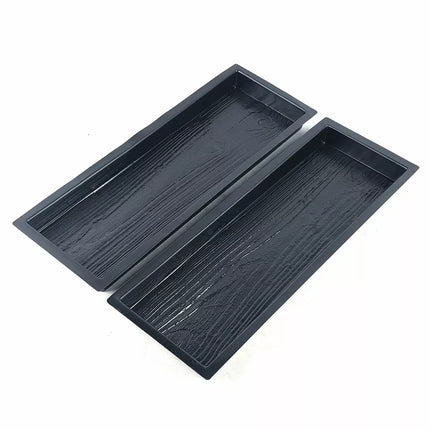 2pcs Wood Grain Path Maker Paving Cement Mould Concrete Garden Mold Path Patio (59.5x19x4.5cm / 23.42x7.48x1.77 in)