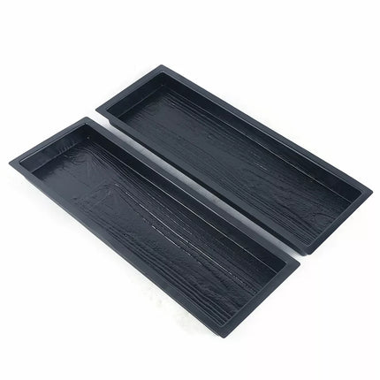 2pcs Wood Grain Path Maker Paving Cement Mould Concrete Garden Mold Path Patio (59.5x19x4.5cm / 23.42x7.48x1.77 in)